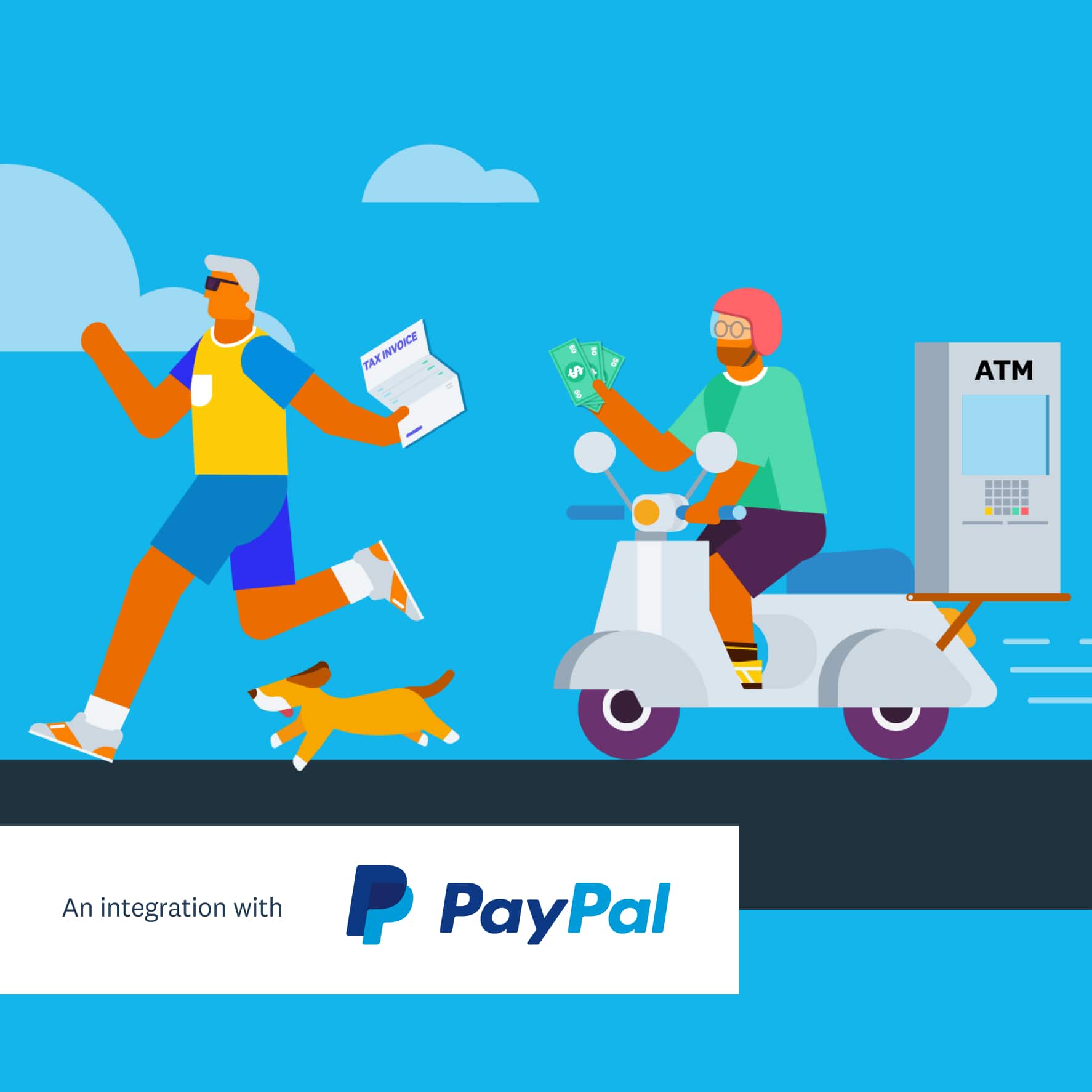 Xero in partnership with Paypal