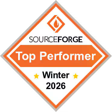 SourceForge Top Performer 2026 award badge
