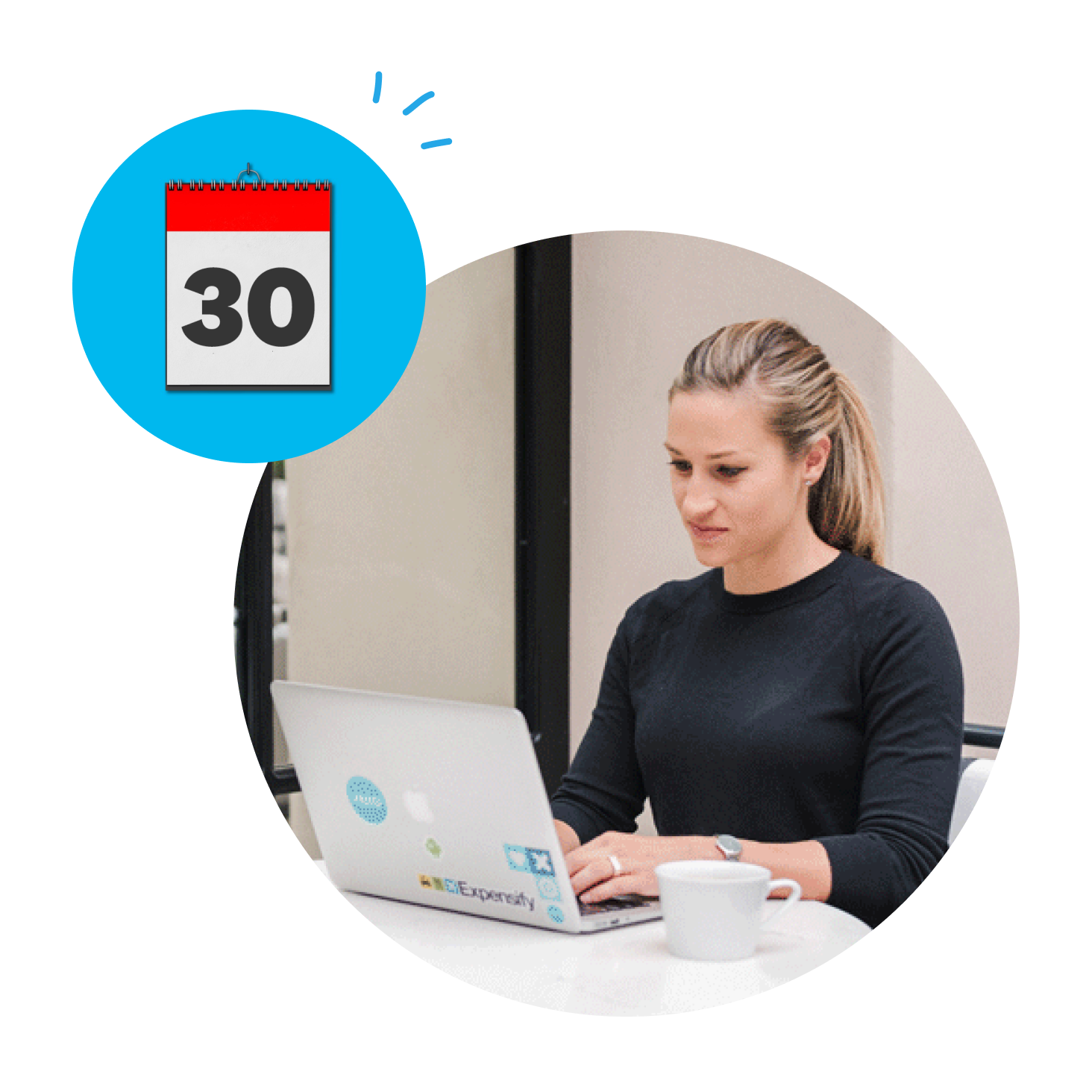 A freelancer looks up the dates that apply to their business at the end of the financial year.