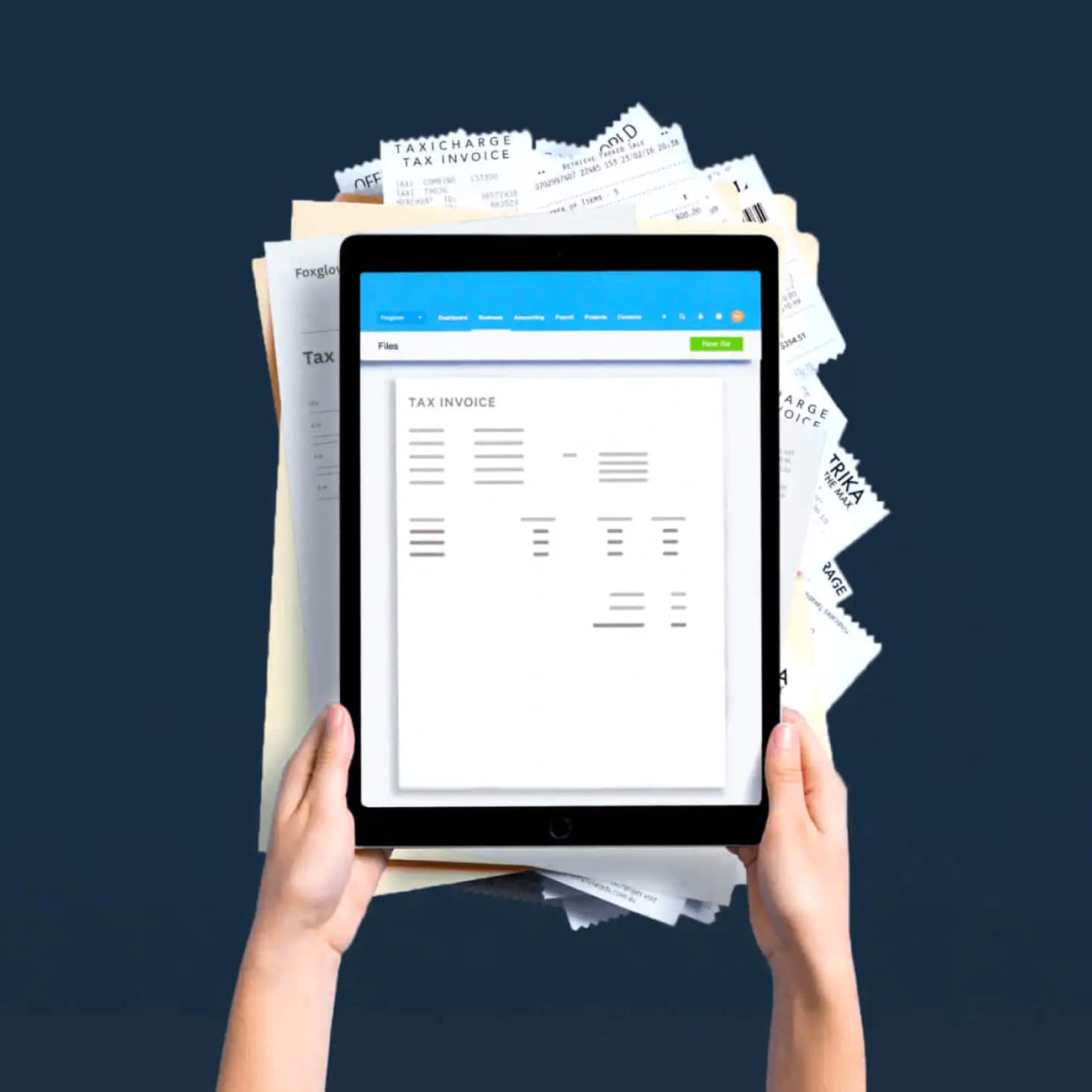 A list of all the clients of an accounting practice displays on a laptop.