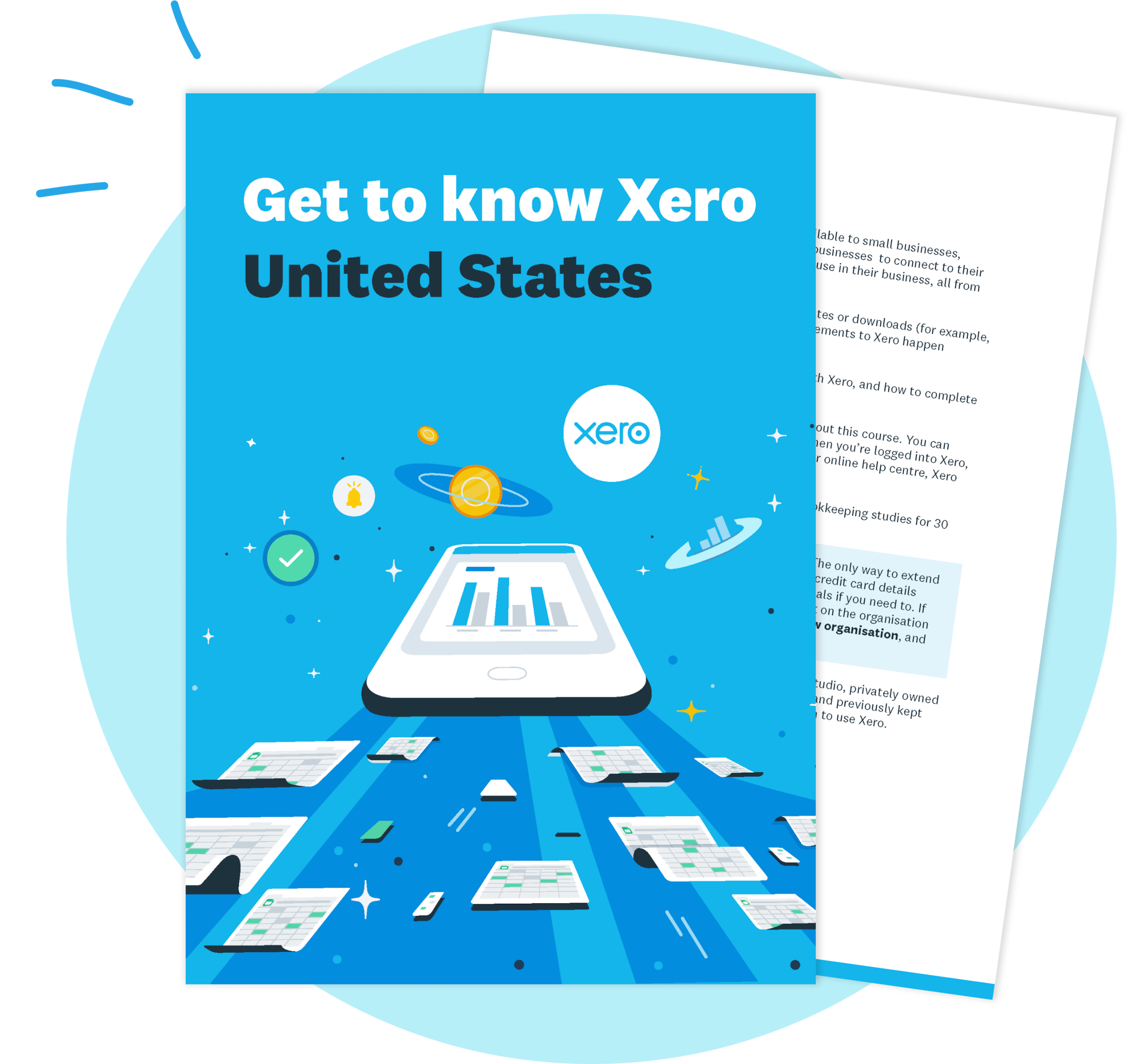 Cover image of the 'Get to know Xero' workbook