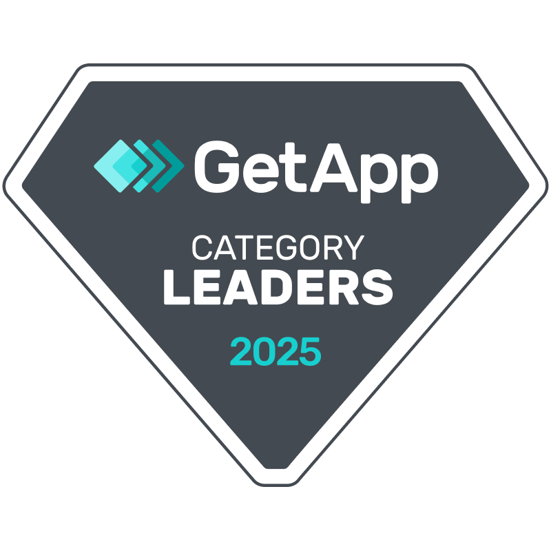 GetApp Category Leaders 2025 award badge
