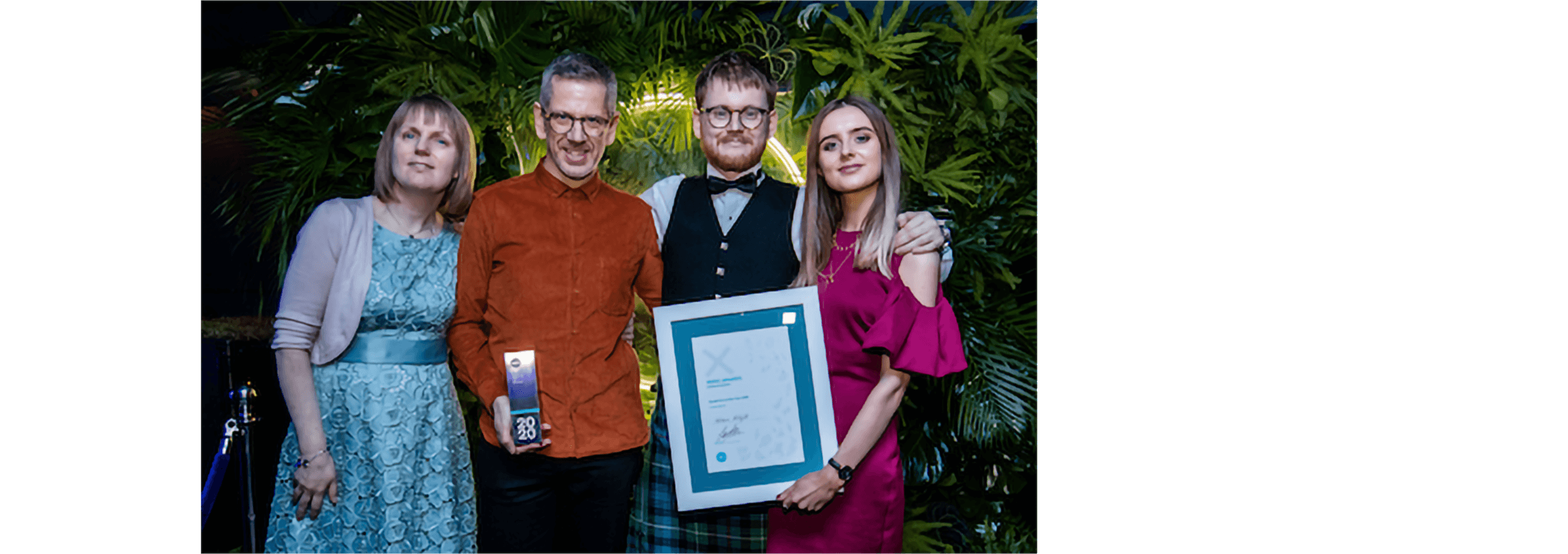 Members of the Ashton McGill team celebrate winning the Small Firm of the Year award. 