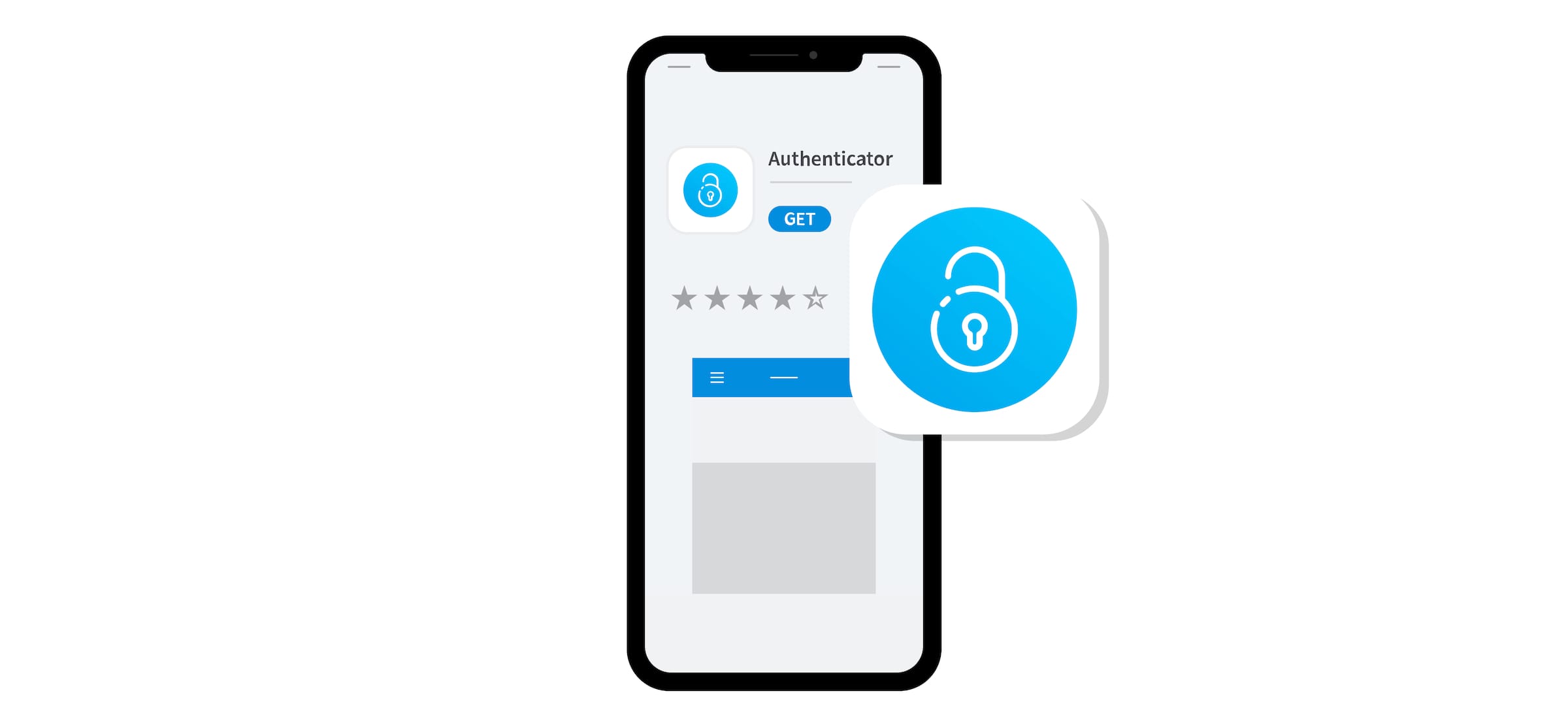 A mobile phone screen displays the Xero Verify authenticator app on the app store.