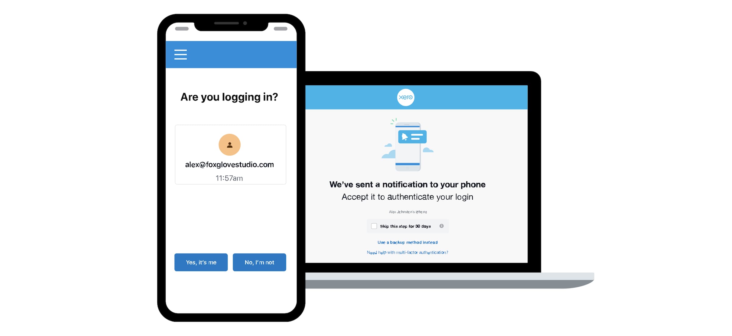Multifactor authentication Xero UK