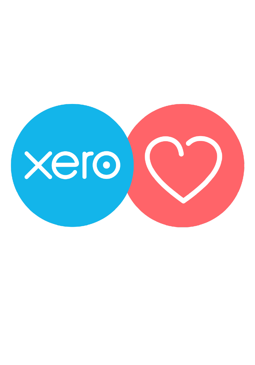 Image of the Xero logo next to an icon in the shape of a heart