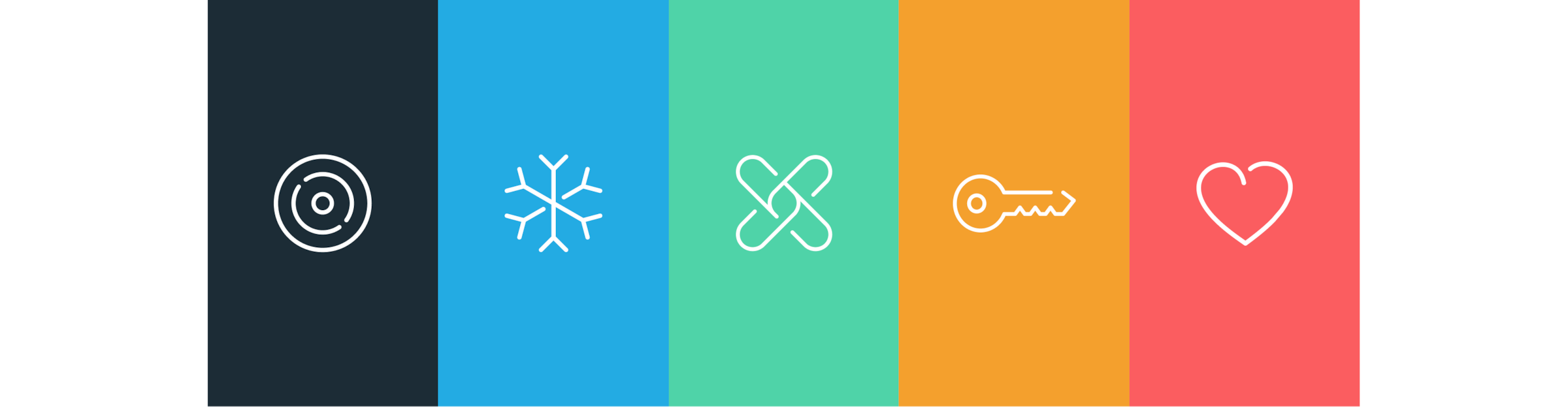 An illustration with icons lists the Xero values of human, challenge, team, ownership and beautiful.