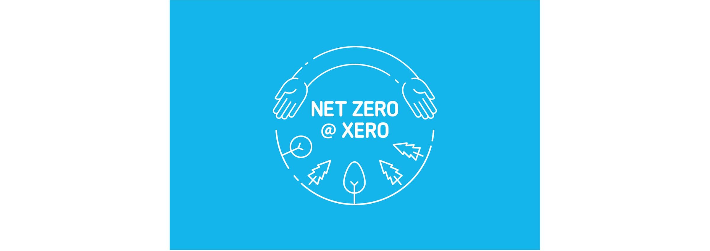 A logo saying ‘Net zero at Xero’.