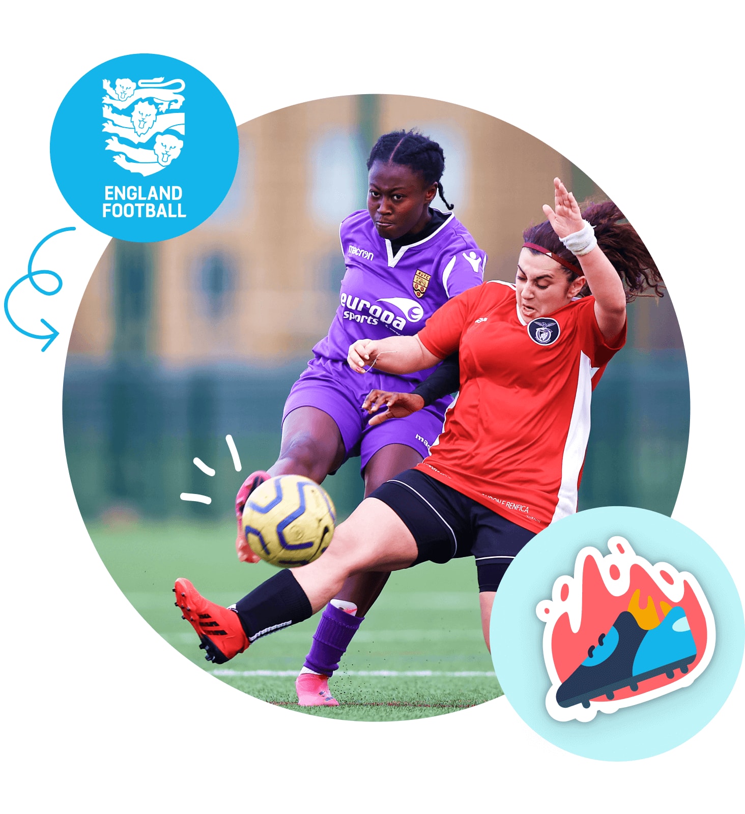 England football player kicking a ball