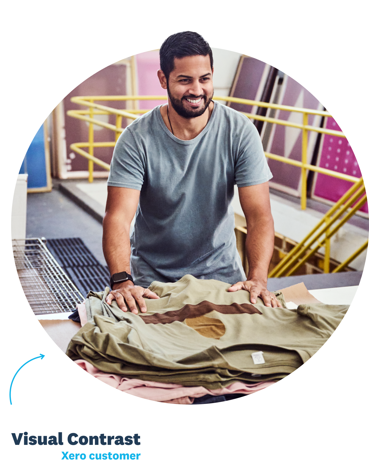 Photo of Xero customer, Visual Contrast