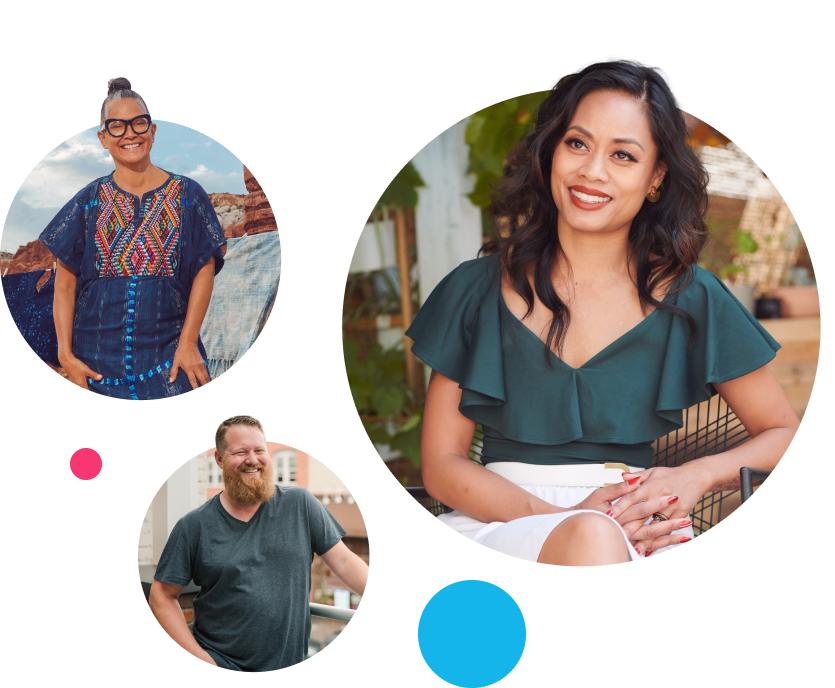 A small business owner shares a smile with their customers, thanks to Xero's ERP accounting software.