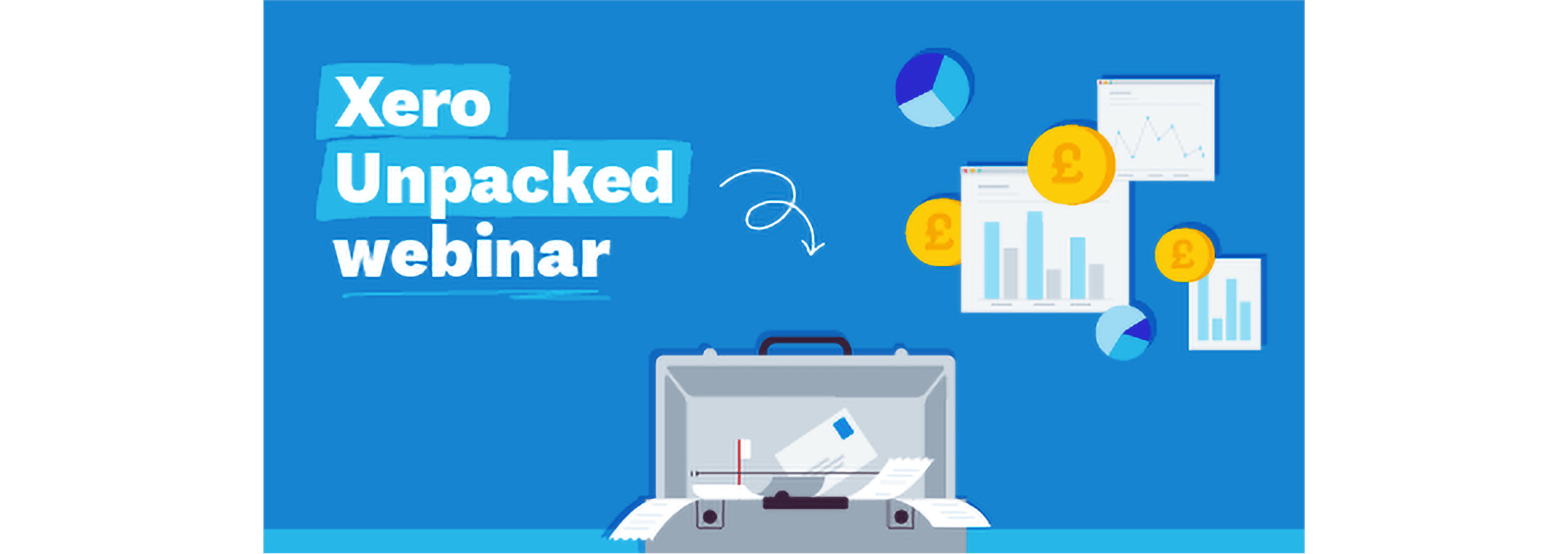 The Xero Unpacked webinar plays on a PC