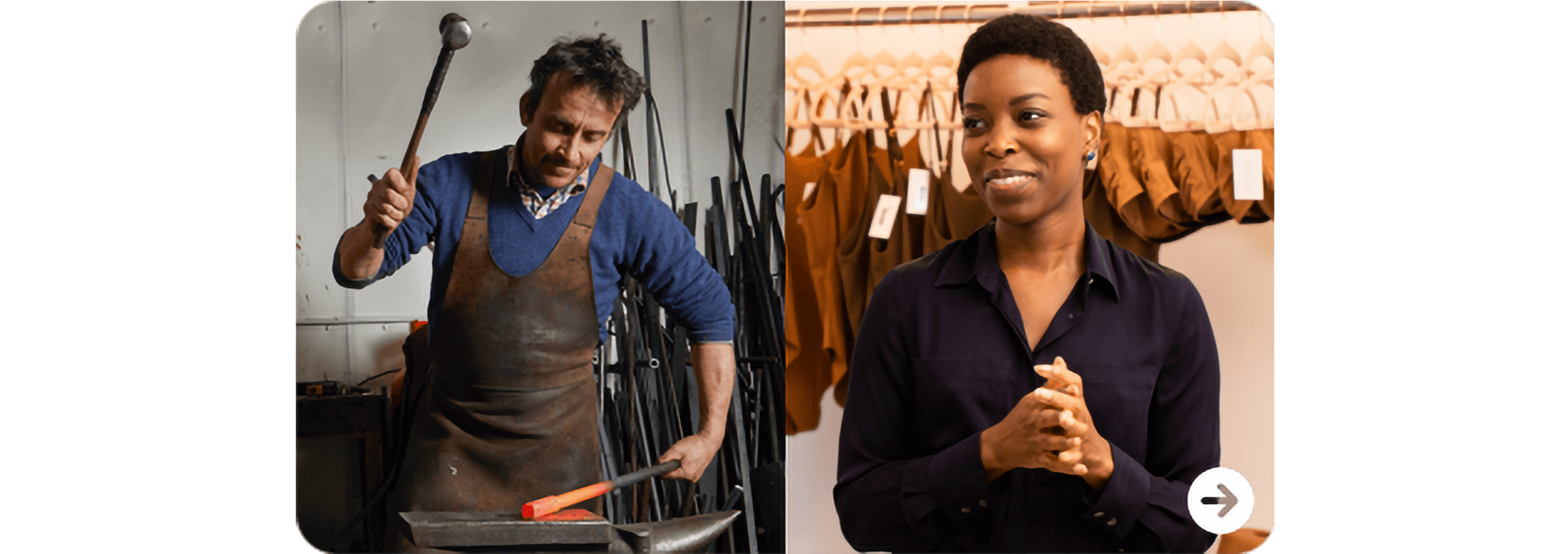 A boutique owner and an iron works manager get on with the job knowing the accounts are in order in Xero. 