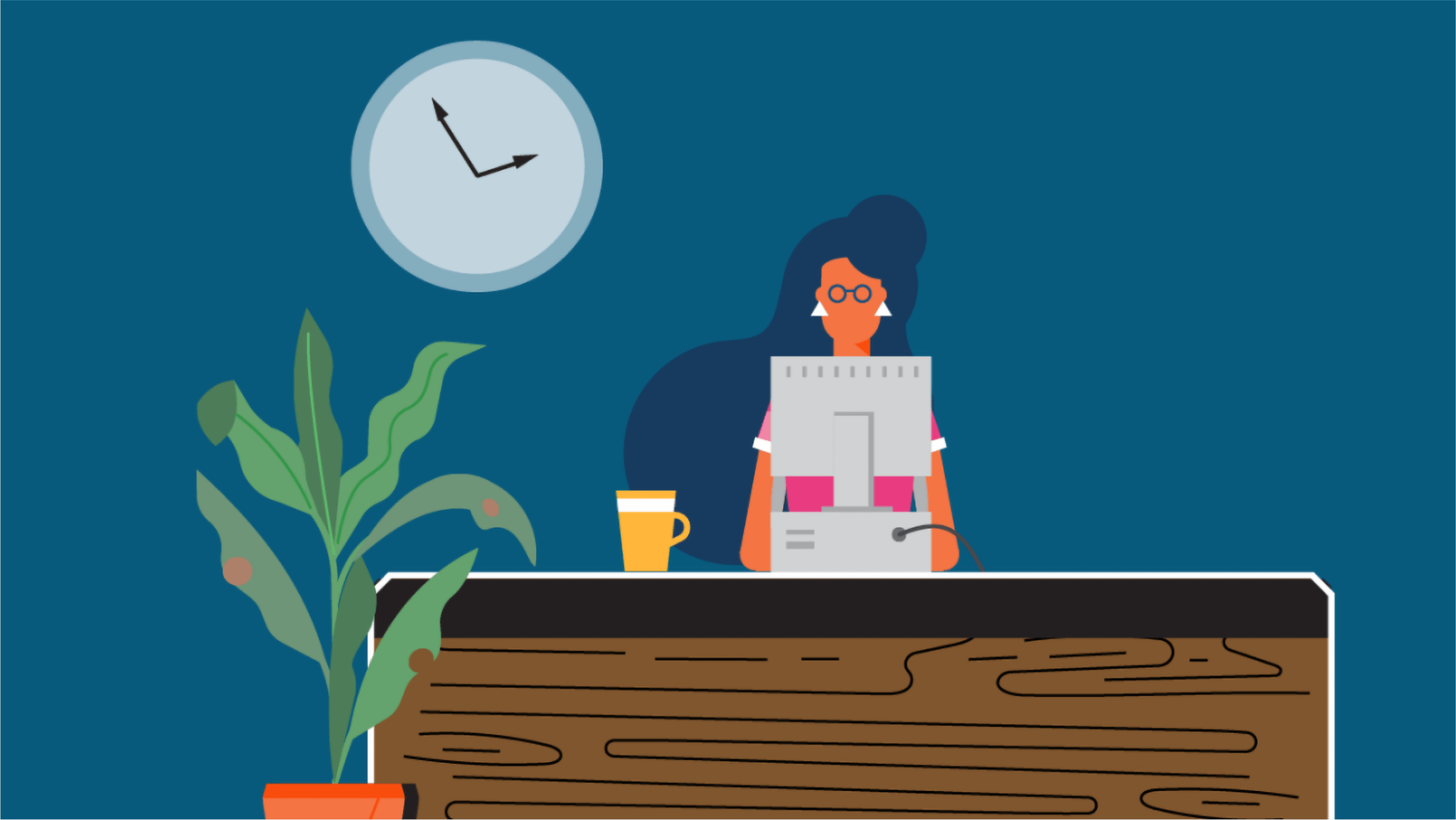 A business manager works on Xero at a laptop.
