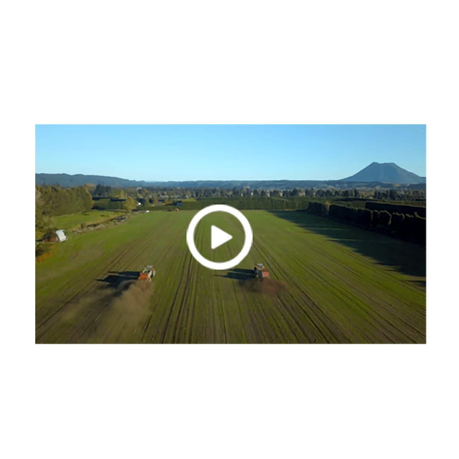 A still from the Xero for farming video shows machinery working a paddock.