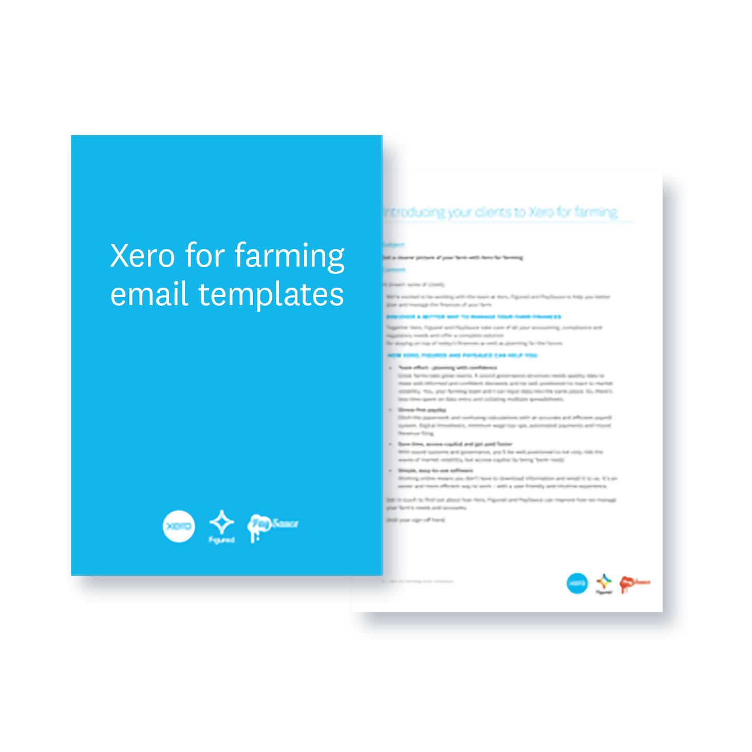 Examples of Xero for farming email templates.    