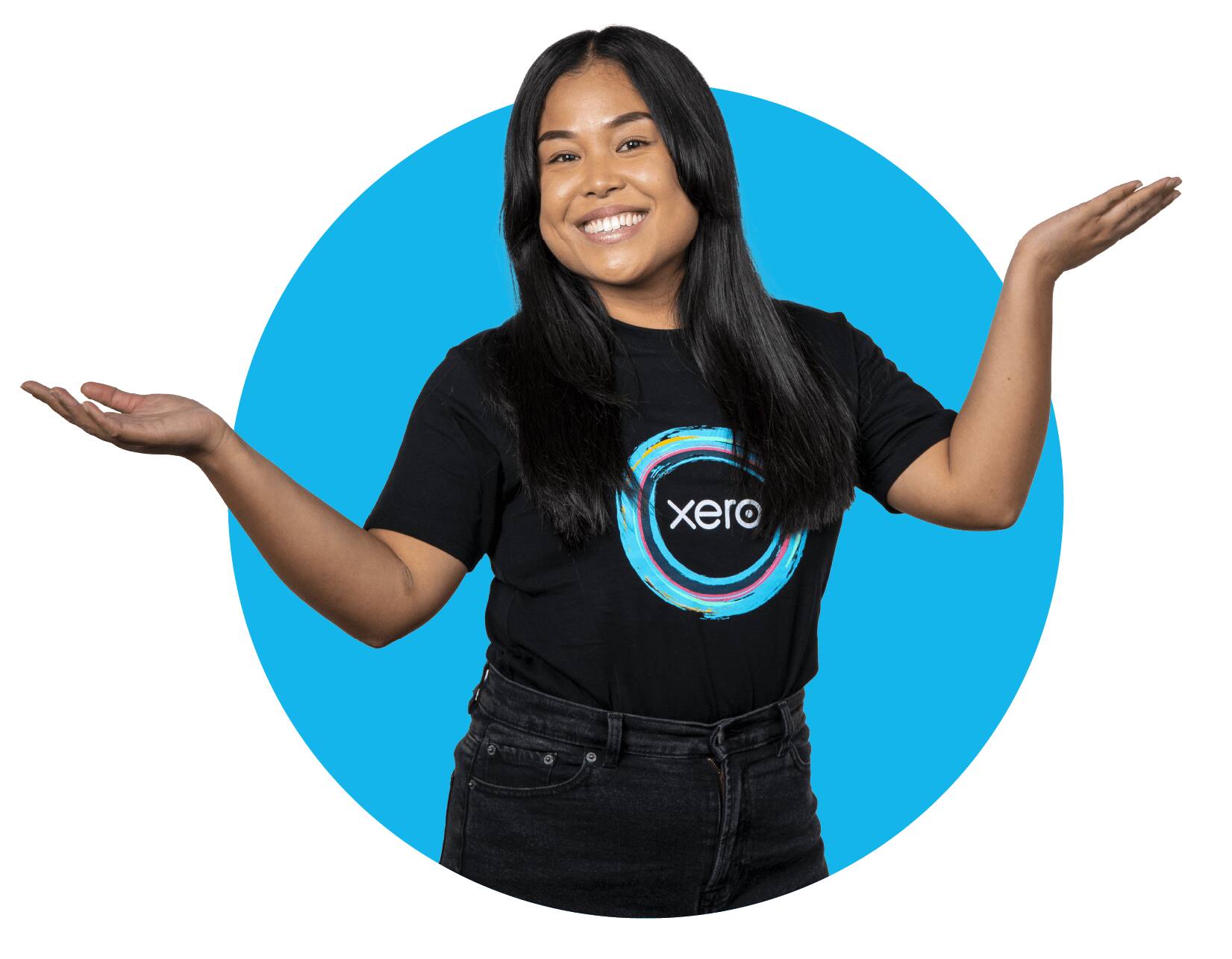 A photo of a Xero employee with a welcoming smile.