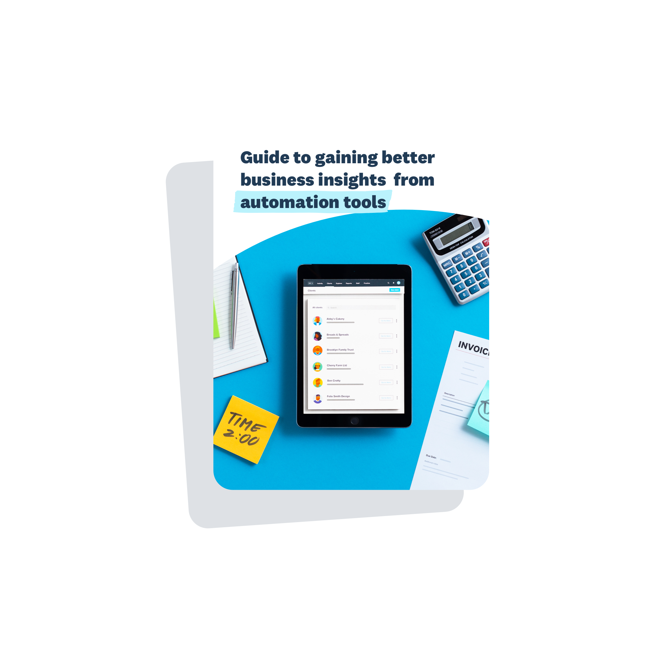 A thumbnail of the cover of the 'Guide to gaining better business insights from automation tools' PDF