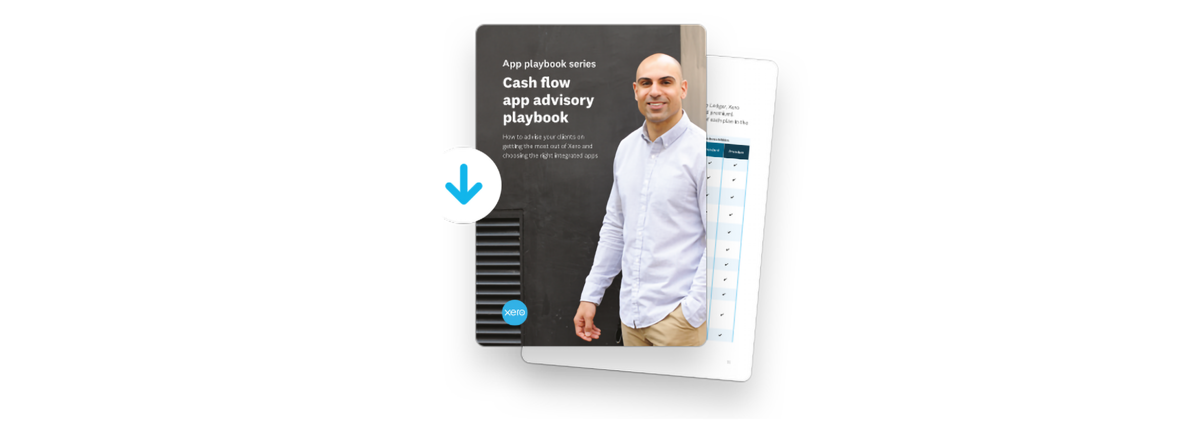 The opening screen of the cash flow app advisory playbook.