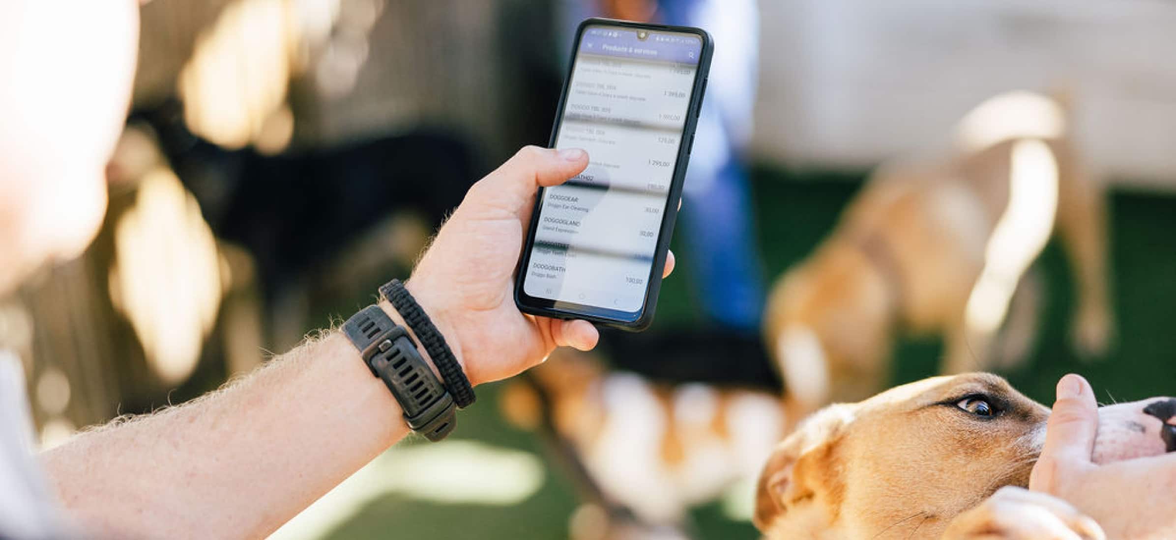 Xero on mobile device.