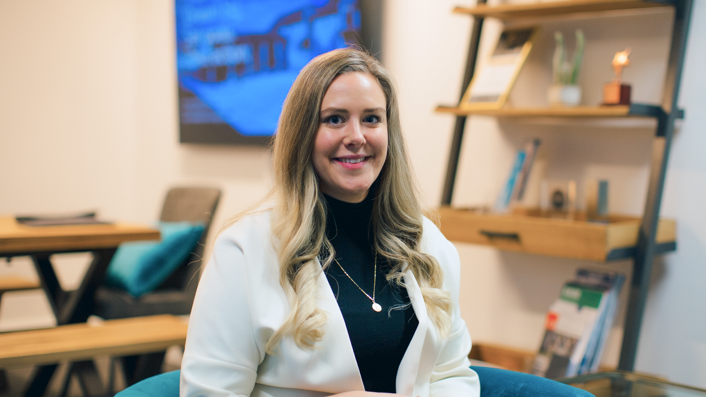 Former client manager at accountancy practice Ad Valorem, Sophia Maynard, in their office.