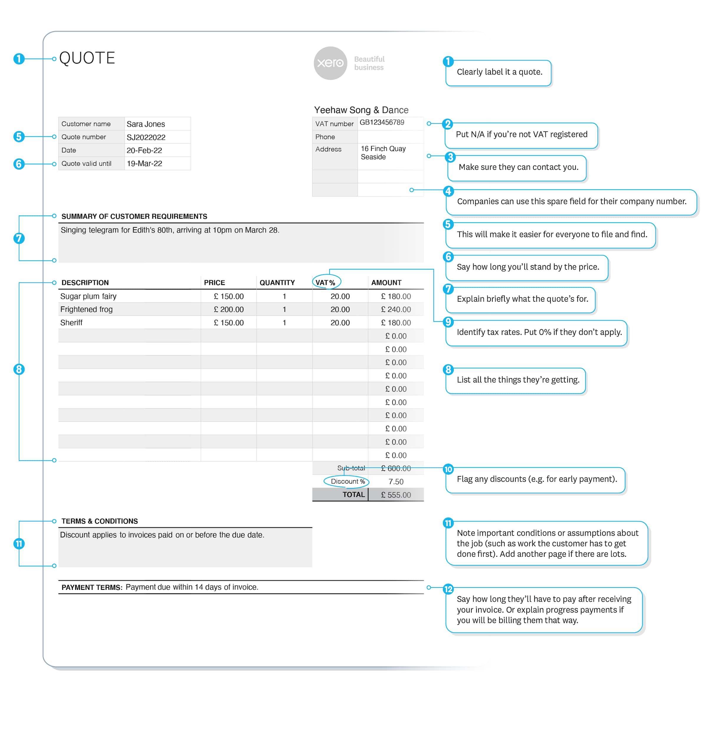 Quote Example And Formatting Tips Xero UK hoe-bereken-ik-btw-in-excel-tutorial-2023
