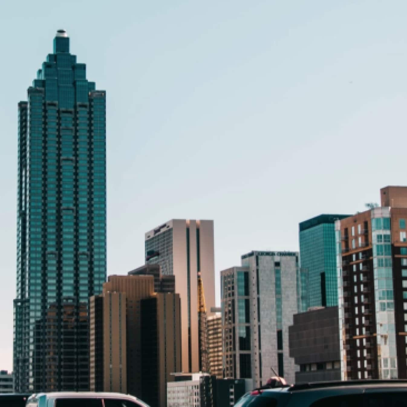 Downtown Atlanta city buildings.