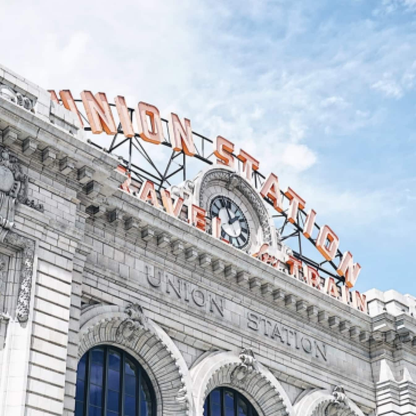 Union Station building in Denver, Colorado. 