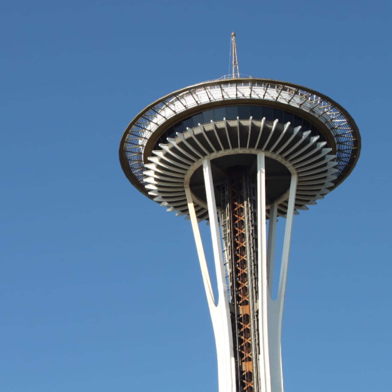 The Space Needle in downtown Seattle.