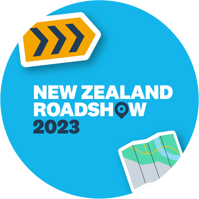 The Roadshow New Zealand 2023 logo