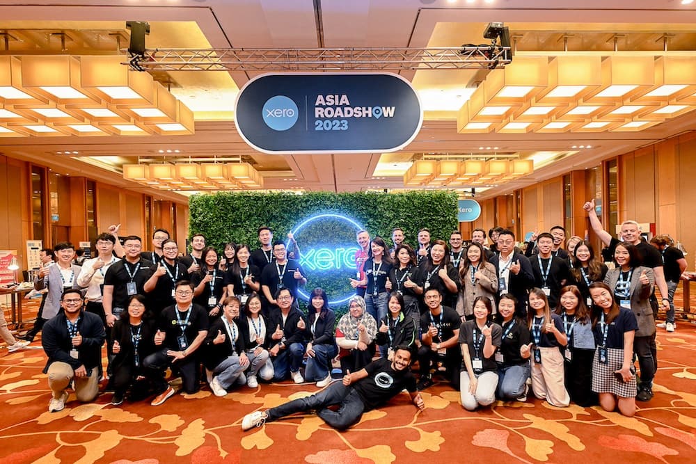 A photograph of Xero Asia Roadshow 2023 exhibitors.