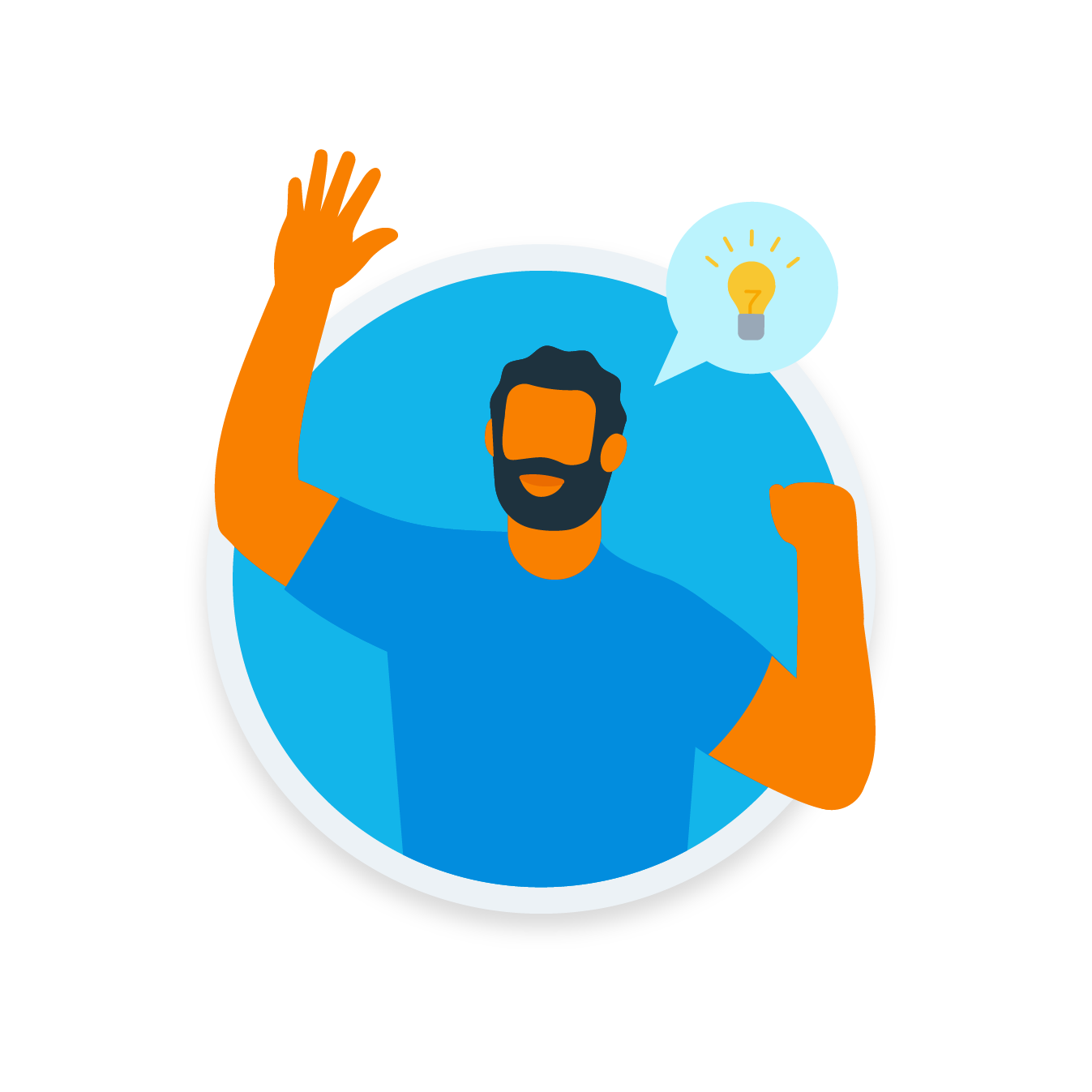 Illustration of people hi-fiving