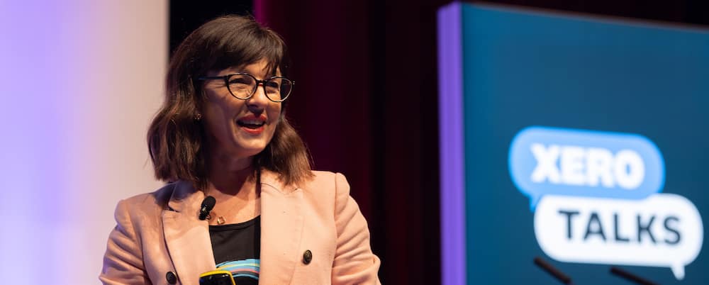 Tracy Smithers speaking at Xero Talks