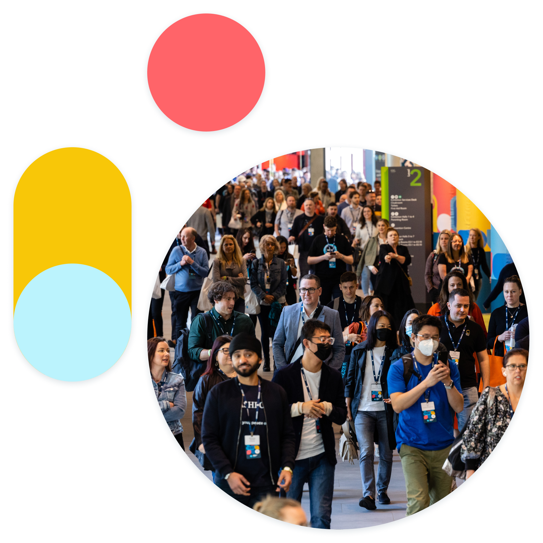 A crowd of people arrive at Xerocon