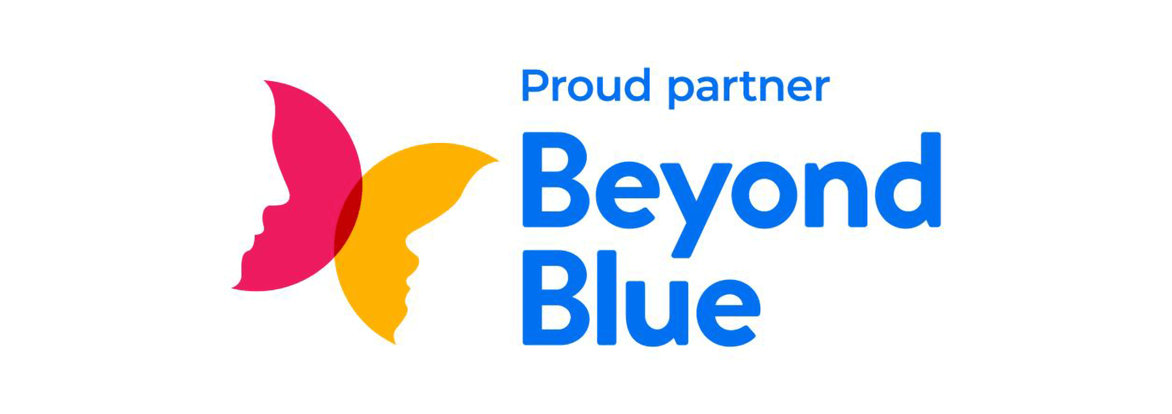 Logo for Beyond Blue, which supports better mental health in the workplace.