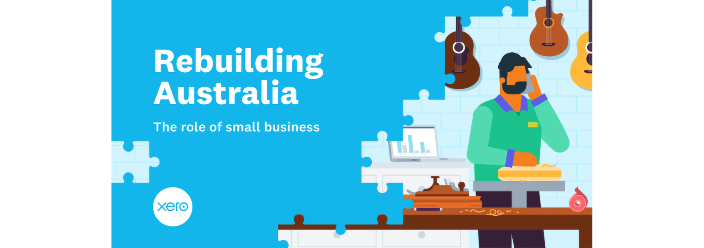 Cover of a report on rebuilding business in Australia after COVID-19.