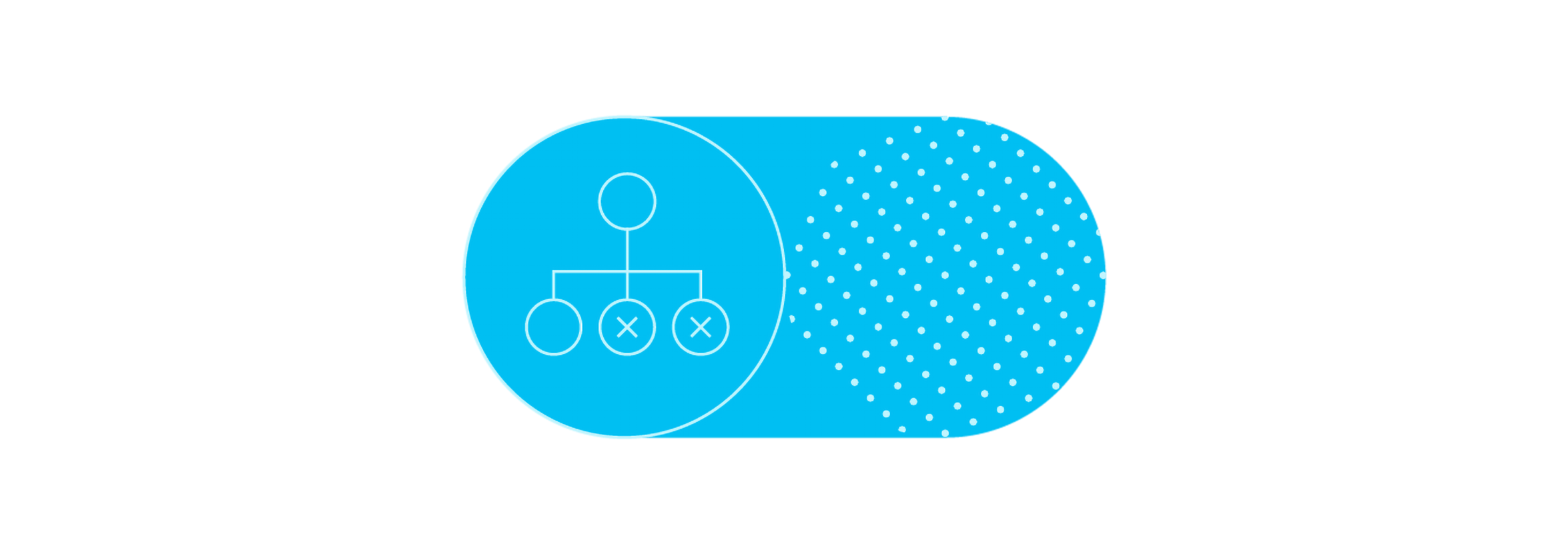 Light blue patterns and symbols against a white background.