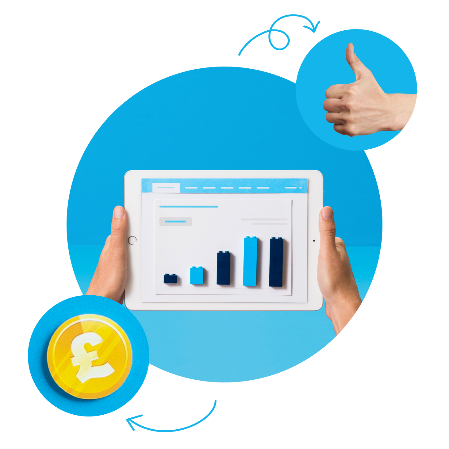 HMRC-recognised payroll software is shown on a Xero dashboard. The currency is in pounds. 