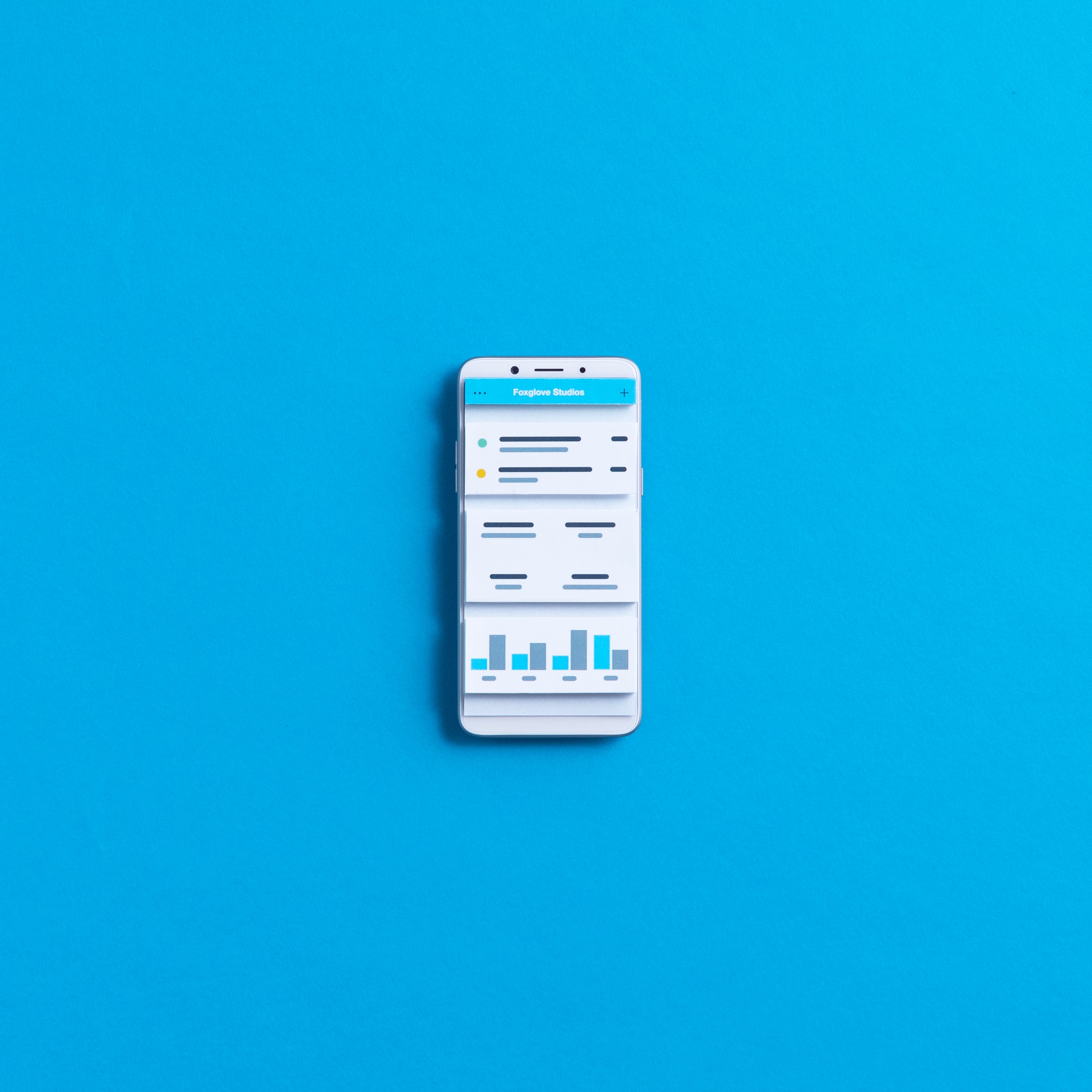 A Xero asset depreciation dashboard displays on a cellphone. 