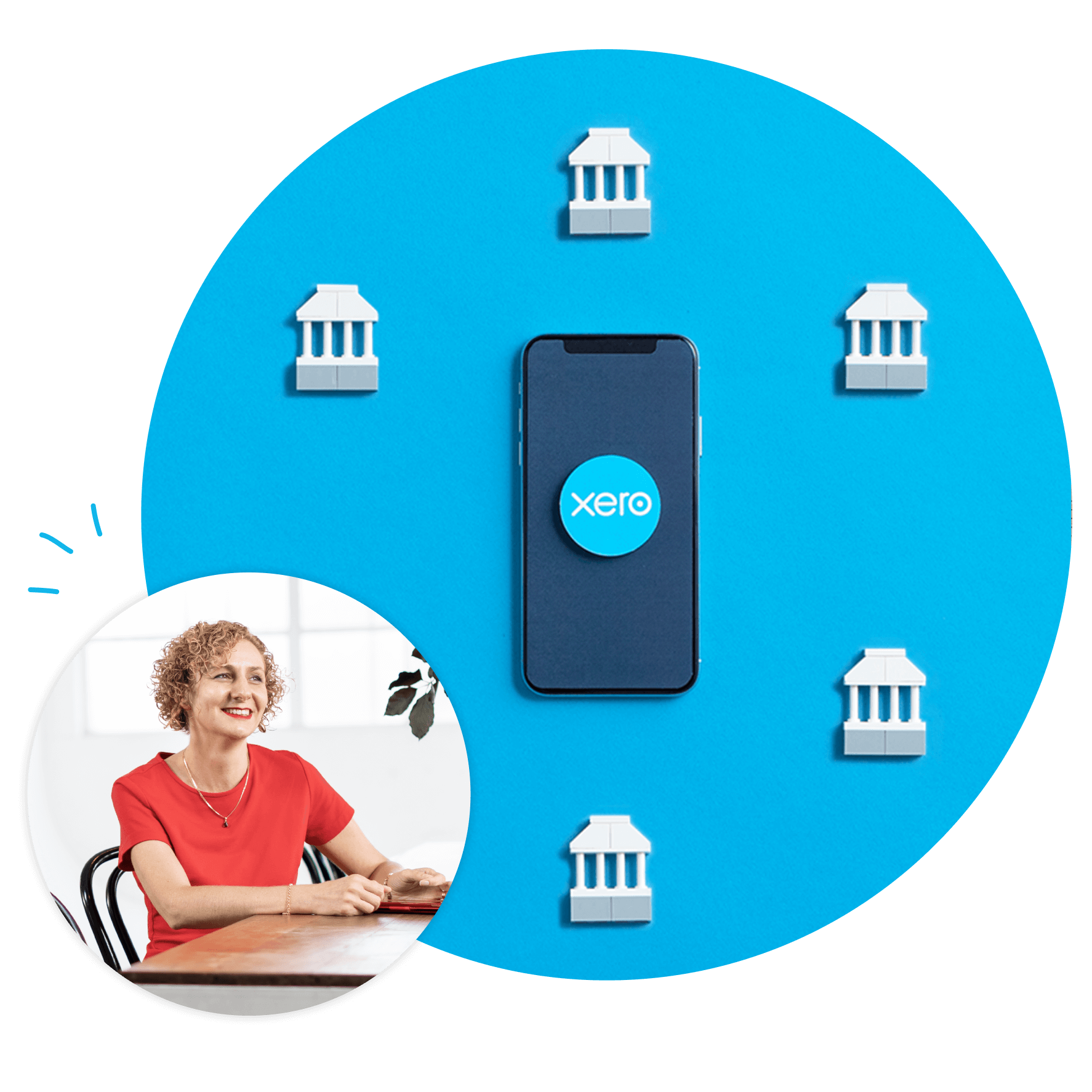 A person considering using Xero accounting software on their phone.