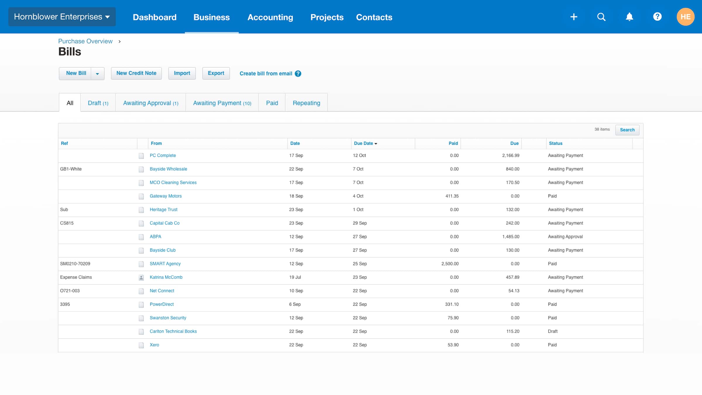 Accounts Payable Software Xero CA