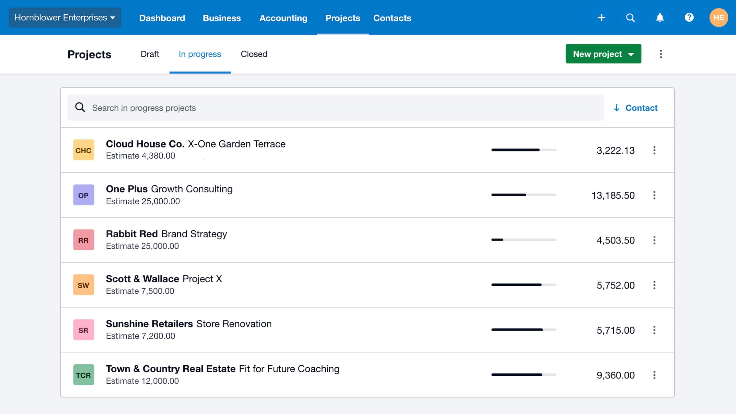 Track jobs and projects with xero projects xero uk