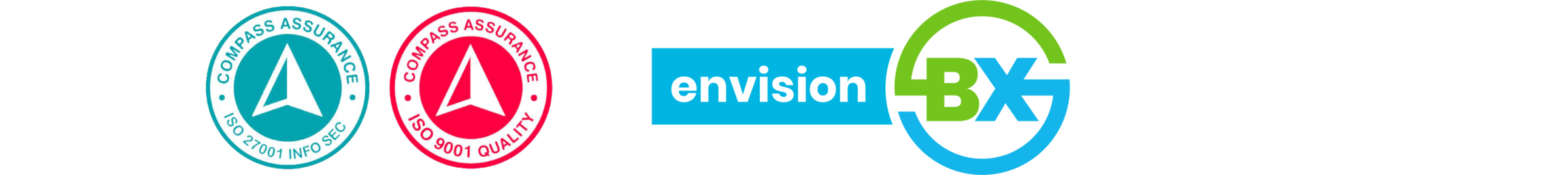 ISO logos and Envision BX logo