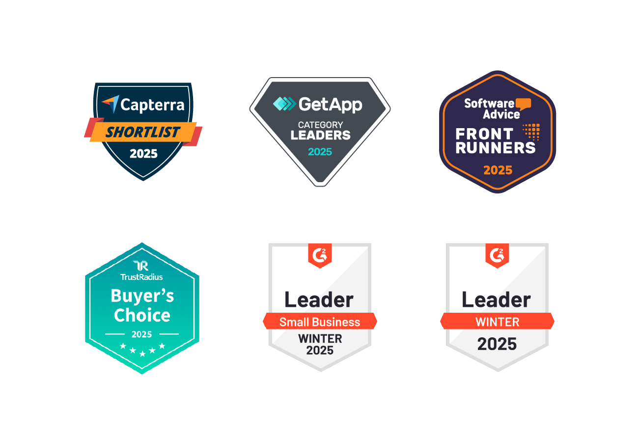 2025 Leader in accounting software review site badges