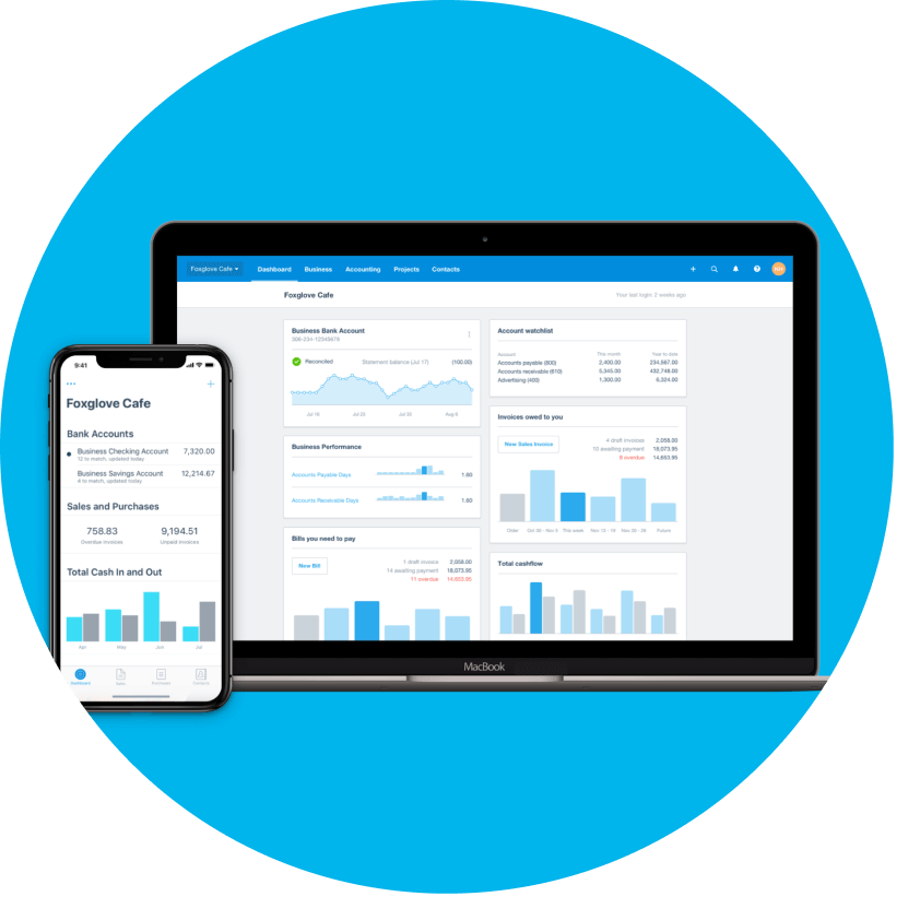 You can use Xero on all devices.