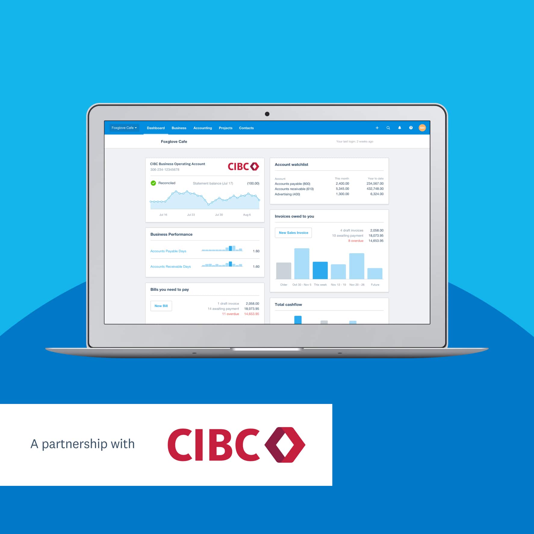 Xero in partnership with CIBC