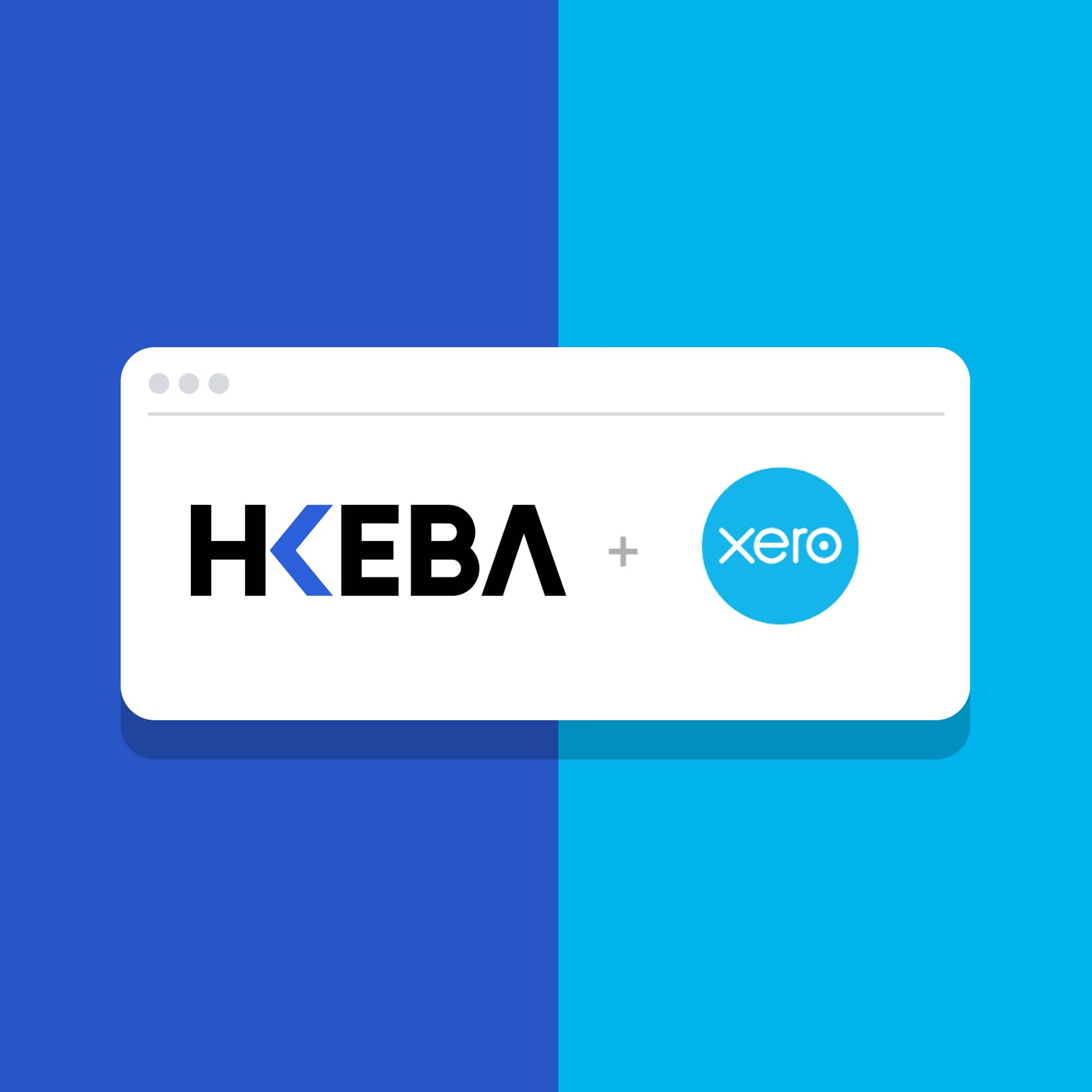 HKEBA logo and Xero logo