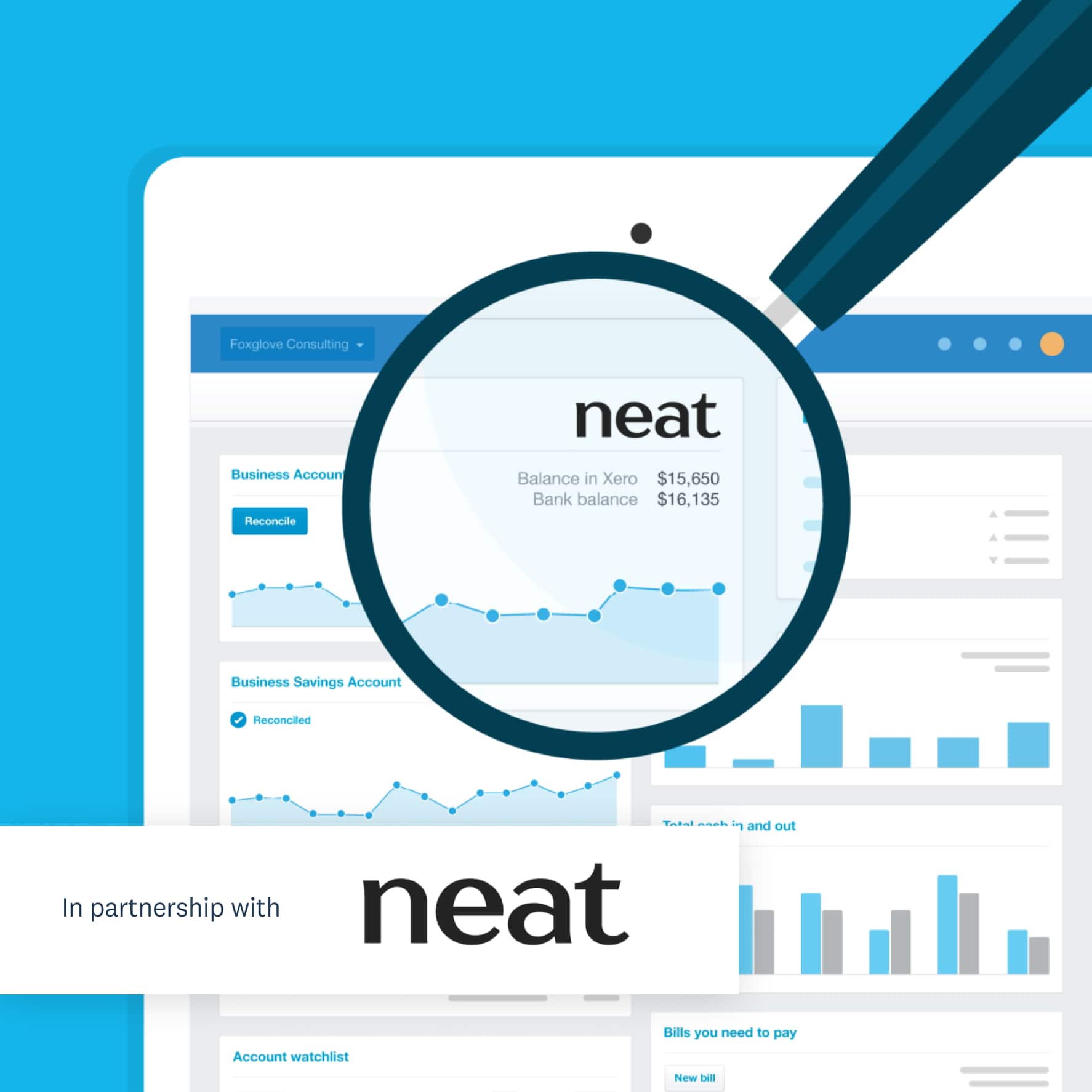 Xero in partnership with Neat