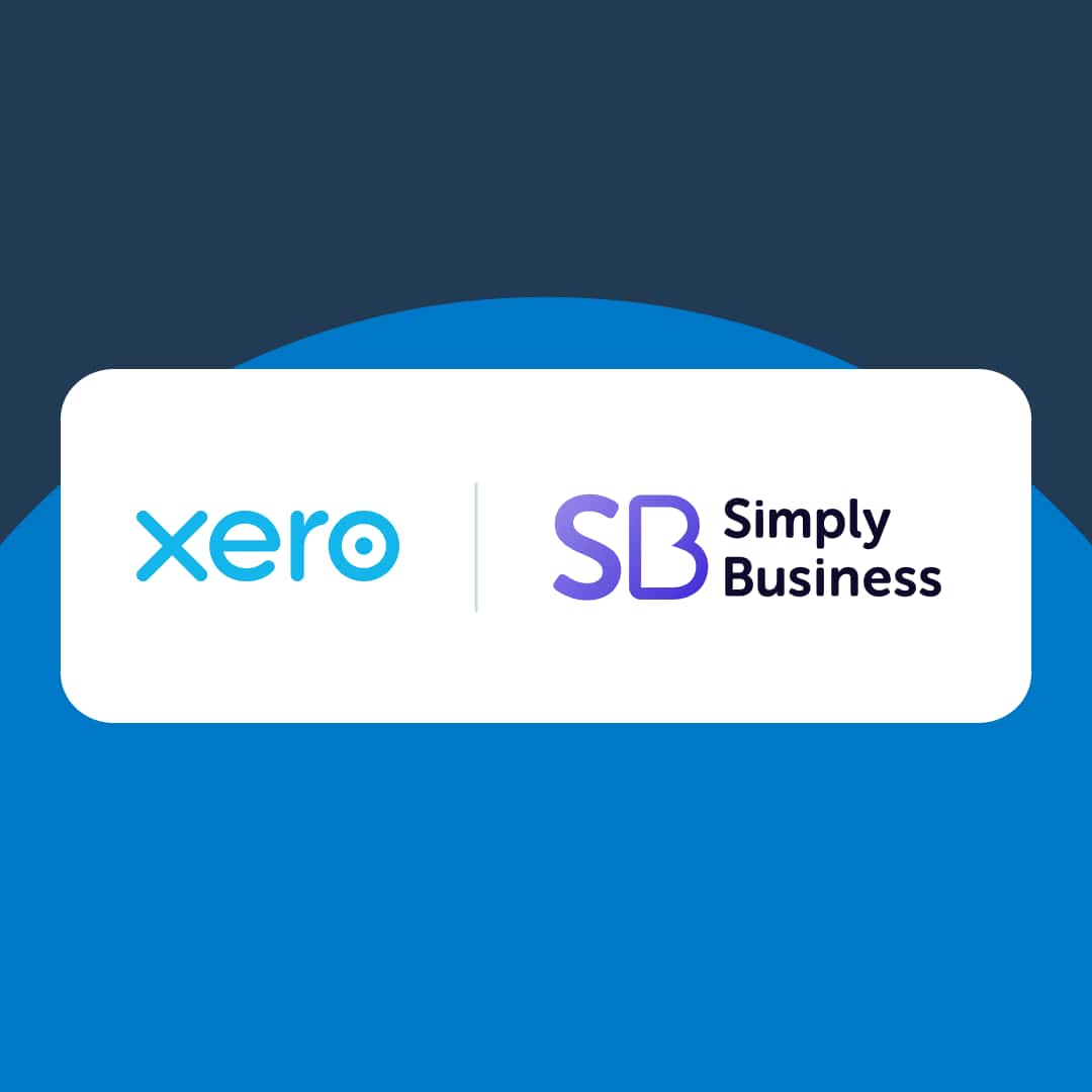 Xero logo alongside Simply Business logo