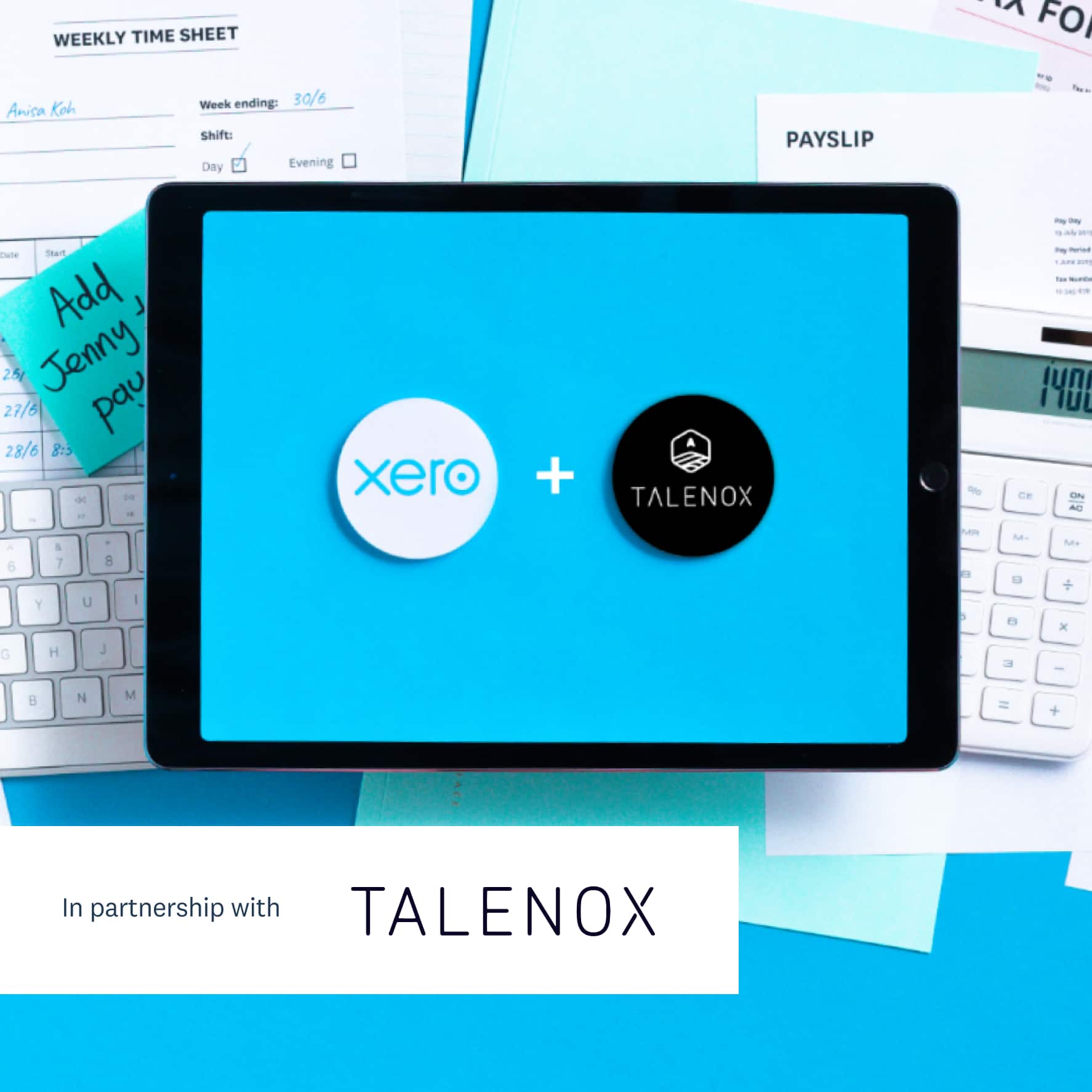 Xero in partnership with Talenox